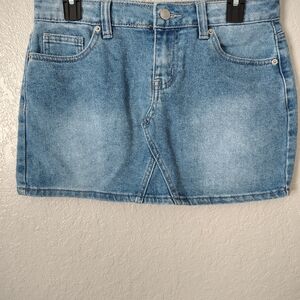 Denim Mini Skirt - Blue